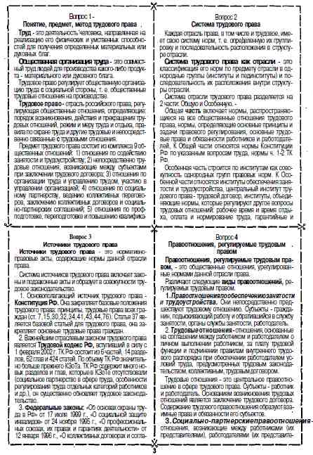 Шпаргалки По Трудовому Праву 2018 Год Шпаргалки По Трудовому Праву 2018 Год