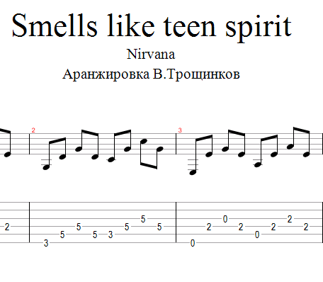 Bass Tab For Smells Like Teen Spirit 94