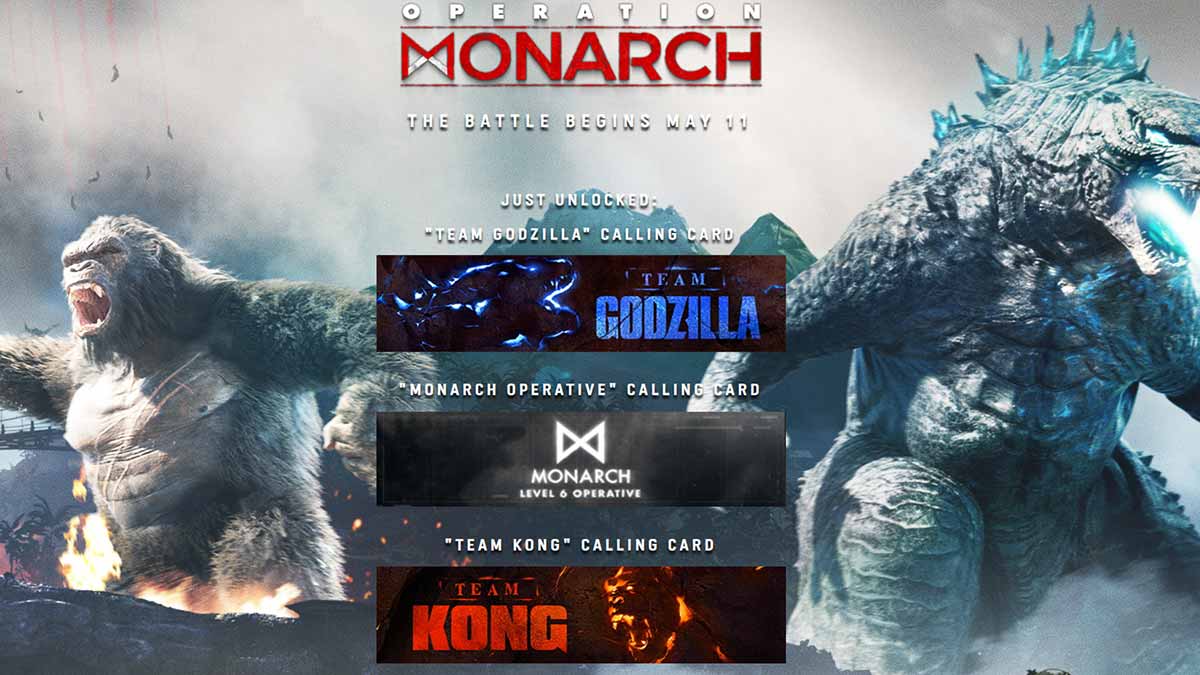Call of Duty Warzone - Godzilla vs. Kong Calling Cards