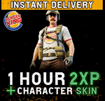✅💥COD MW II Burger Town Operator Skin ✅ 1h 2XP Boost ✅