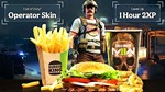 🍔 BURGER TOWN OPERATOR SKIN🔥1H 2XP BOOST🔥COD MW II🔥