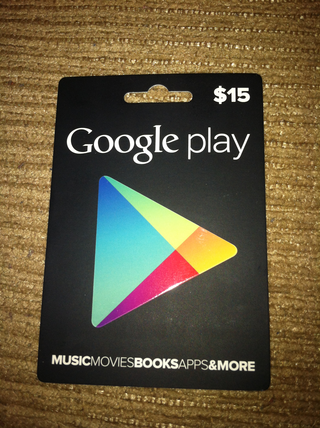 Google Play Gift Card $ 15 (real photo) + DISCOUNT