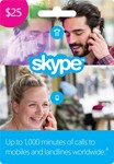 Skype Credit Gift Card $25