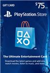 PSN Gift Card Code USA $75 для PS4, PS3, PS Vita