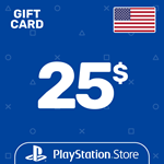 ⭐️Карта Пополнения PSN 25$ (USD) США