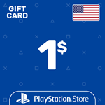 ⭐️Карта Пополнения PSN 1$ (USD) США