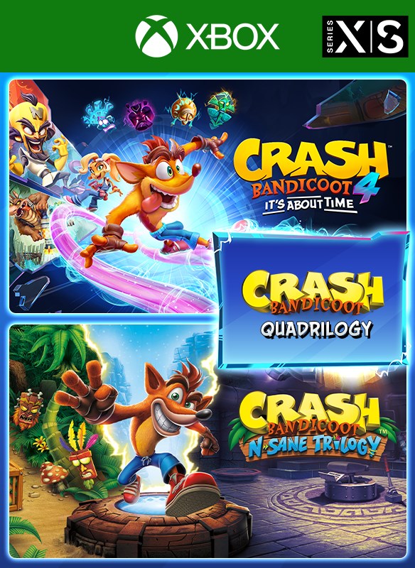Buy CRASH BANDICOOT QUADRILOGY BUNDLE XBOX ONE & XS KEY 🔑 and download