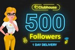 🔥👾🔥500  Подписчиков в ClubHouse🔥👾