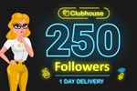 🔥👾🔥250 Clubhouse Followers[High Quality]👾🔥