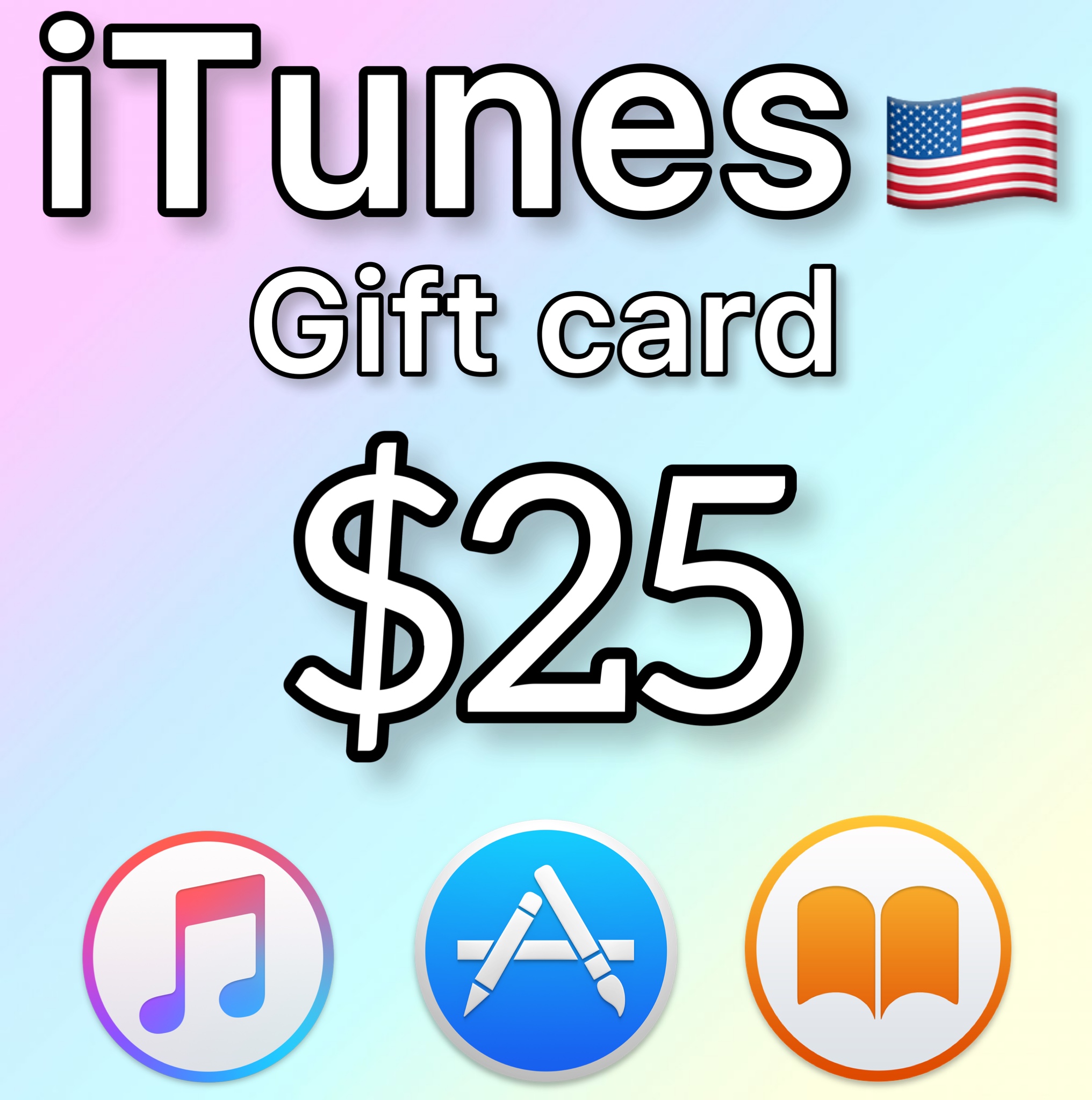🎧 iTunes Gift Card $25 (USA) 💰🎁