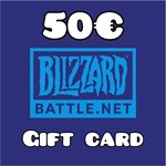 🔥 Blizzard Gift Card 50 EUR (Официальный 🔑 КЛЮЧ EU)