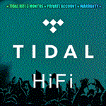 🎻TIDAL HiFi PLUS FAMILY 1 МЕСЯЦ★ЧАСТНЫЙ АККАУНТ★💯