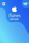 Подарочная карта Apple iTunes 15 $ iTunes Key USA +ПОДА - irongamers.ru