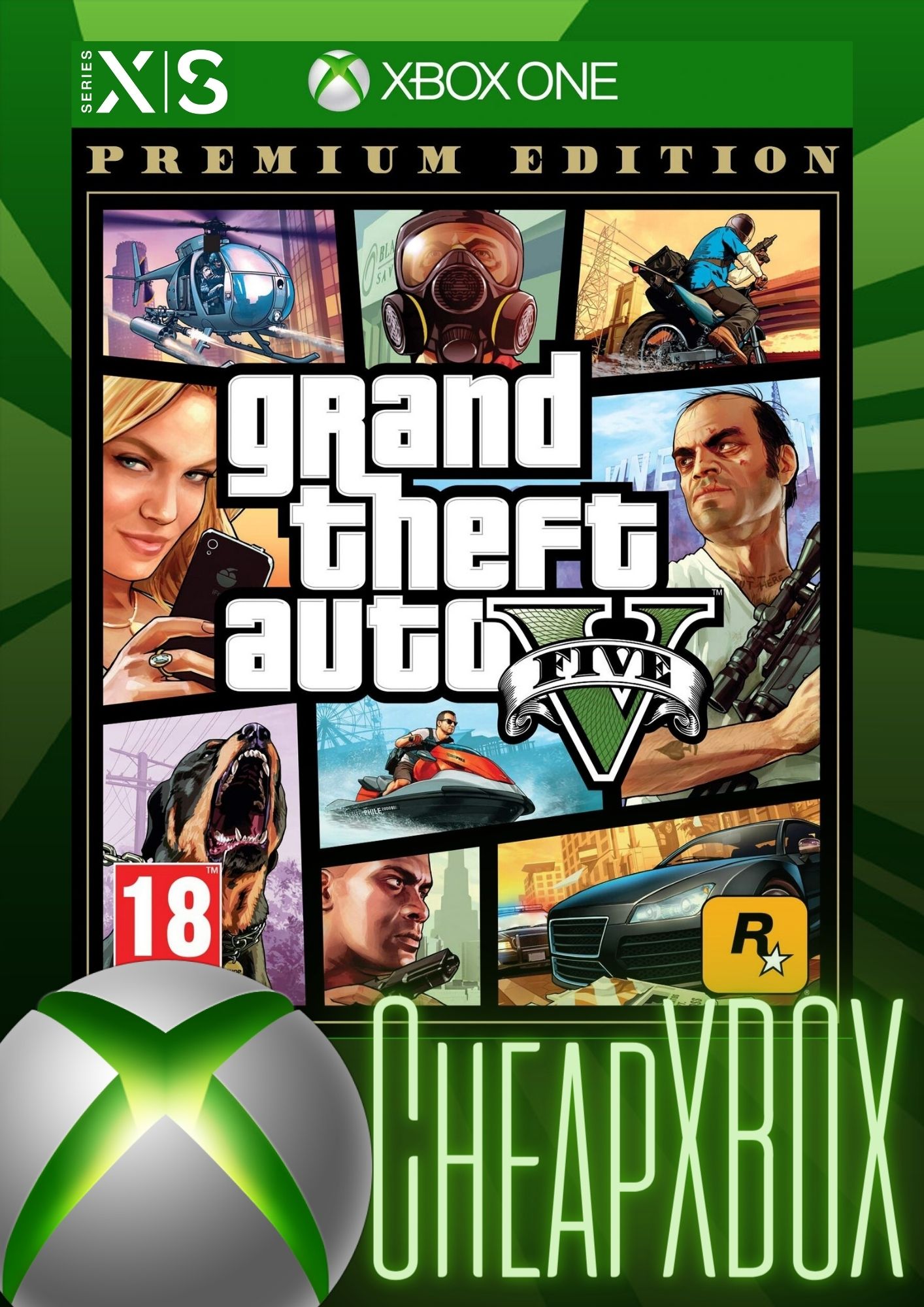 Скриншот 🌍🔑 Grand Theft Auto V Premium Ed. XBOX One Vers./Ключ