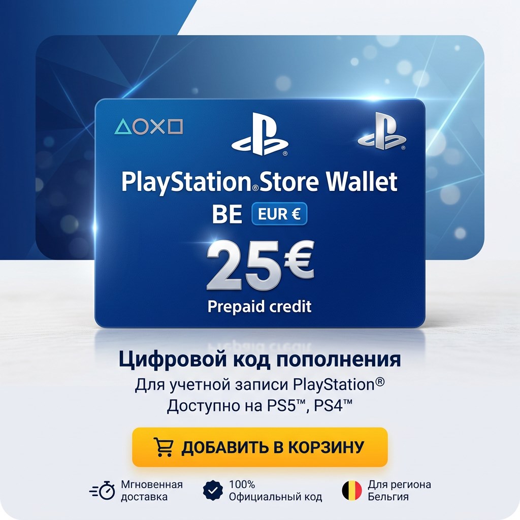 PlayStation Store Wallet Top-up | BE (Belgium) | INSTANT DELIVERY photo 1