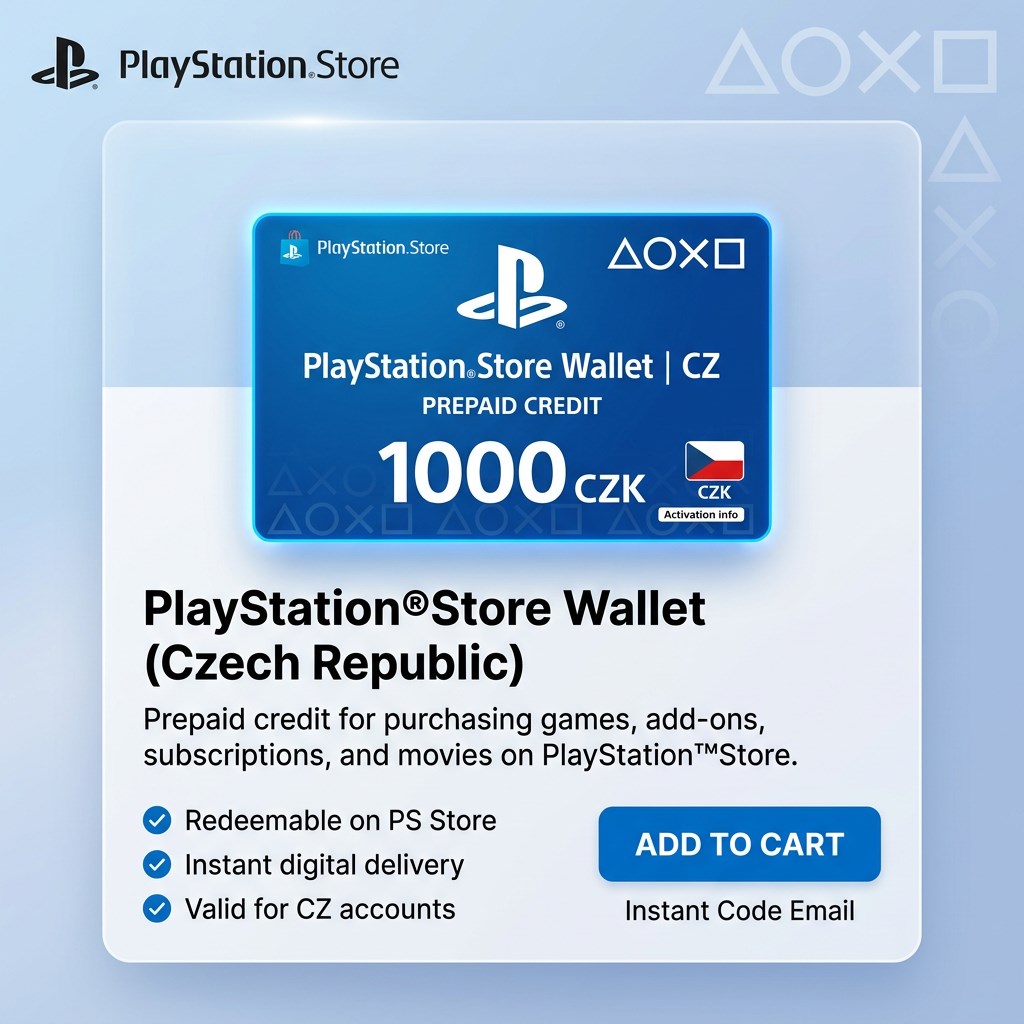 PlayStation Store Wallet Top-up | CZ (Czech Republic) | INSTANT DELIVERY photo 1