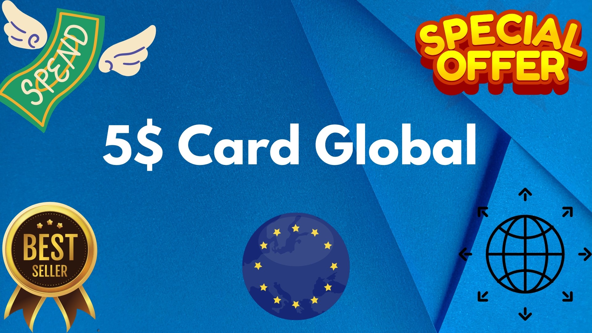 💵5$ Card Global🌎All Services/Subscriptions/Others✅⭐