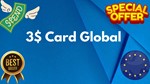 💵3$ Card Global🌎All Services/Subscriptions/Others✅⭐