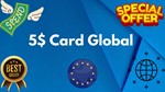 💵5$ Card Global🌎All Services/Subscriptions/Others✅⭐ - irongamers.ru