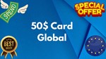 💵50$ Card Global🌎All Services/Subscriptions/Others✅