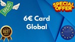 💶6€ Card Global🌎All Services/Subscriptions/Others✅⭐
