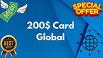 💵200$ Card Global🌎All Services/Subscriptions/Others✅