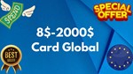 💵8$-2000$ GLOBAL CARD🌎All Services/Google/Others.ect⚡