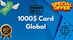 💵1000$ Card Global🌎All Services/Subscriptions/Others✅