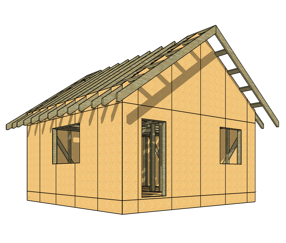 Sketchup проекты каркасных домов