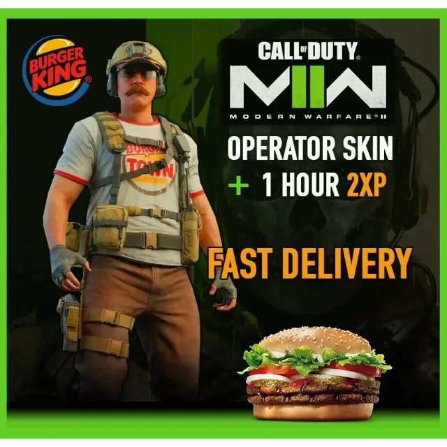 Buy Modern Warfare 2 MW2 Burger 🍔 Town Operator Skin 🍔 and download
