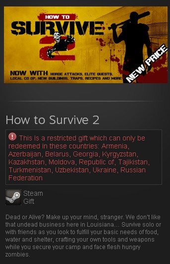 How to Survive 2 (Steam Gift/RU CIS)