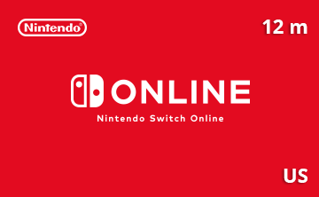 Nintendo Switch Online Gift Card 12 Months US region