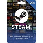 Steam Wallet Gift Card - 20 TL Turkey + Bonus