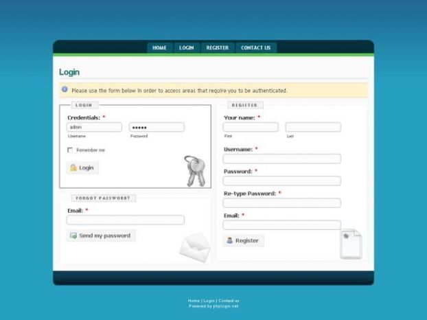 PHPLogin2.0.6-скрипт.