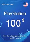 PSN PlayStation Network Gift Card 100$ INSTANT USD USA - irongamers.ru