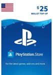 PSN PlayStation Network Карта Активации 25$ USD USA US