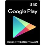 Google Play Gift Card Карта Активации 50$ USD USA US