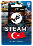 🧿Steam Wallt Gift Card 100 TL - 🦃Turkey Account