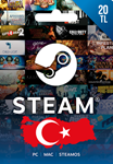 🧿Steam Wallt Gift Card 20TL - 🦃Turkey Account