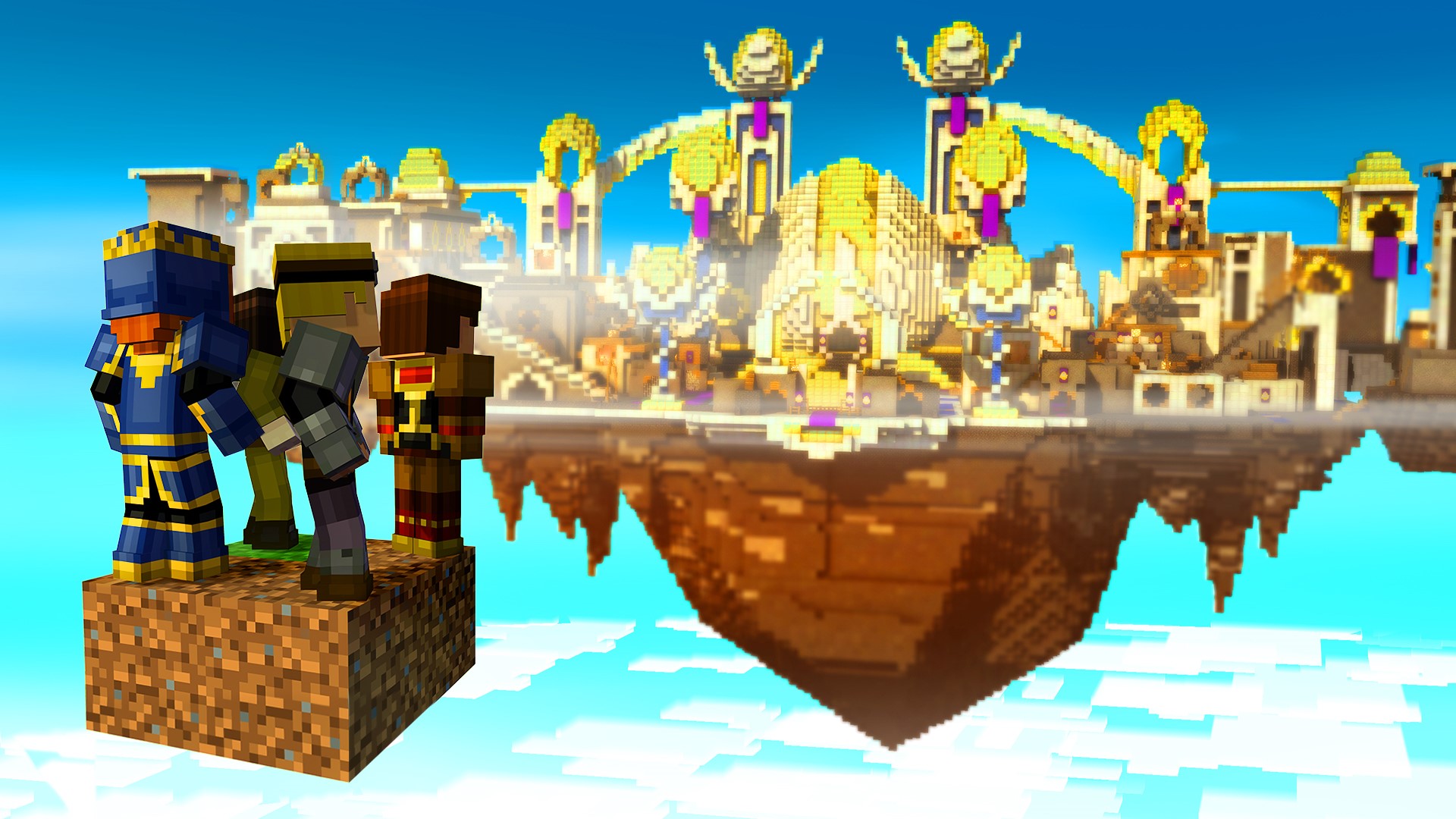 Minecraft story complete. Майнкрафт стори мод. Майнкрафт стори мод город. Minecraft story Mode город. Небесный город майнкрафт стори мод.