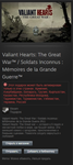 Valiant Hearts: The Great War STEAM Gift - RU/CIS