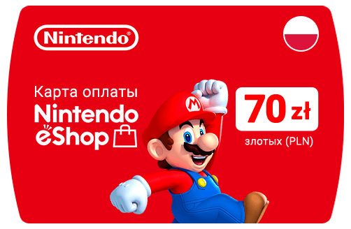 Nintendo eShop Card 70zł PLN 🔵Poland