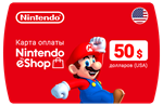 Nintendo eShop Card 50$ США 🔵No  fee