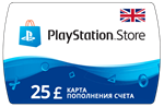 Карта PlayStation(PSN) 25 GBP (Фунтов)🔵UK