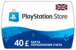 Карта PlayStation(PSN) 40 GBP (Фунтов)🔵UK