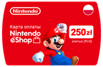 Карта Nintendo eShop 250zł PLN(Злотых) 🔵Польша - irongamers.ru