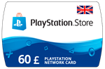 Карта PlayStation(PSN) 60 GBP (Фунтов)🔵UK