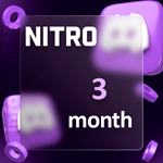 👾DISCORD NITRO 3 MONTHS 2 BOOST🔥 +  Extra service 💳