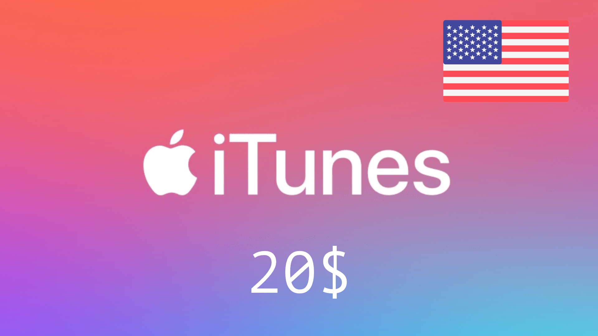 iTunes 🔥 Gift Card -  20$ 🇺🇸(USA)