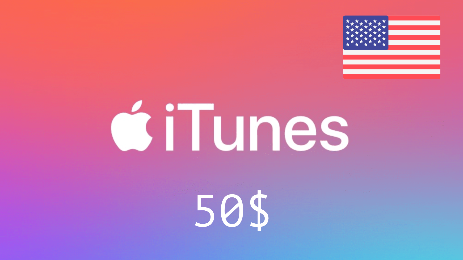 iTunes 🔥 Gift Card -  50$ 🇺🇸(USA)
